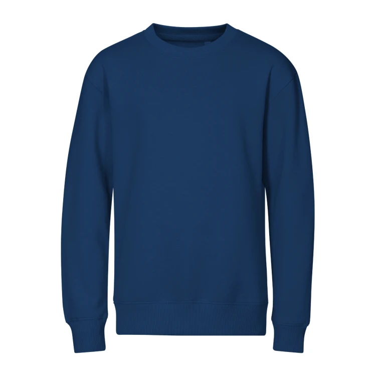 Sudadera infantil MALFINI Crew con cuello redondo en tejido de algodón mezclado, vista frontal, disponible en varios colores