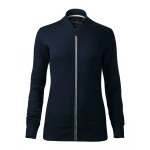 Sudadera mujer MALFINI Bomber en algodón, vista frontal, personalizable con logo
