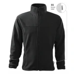Chaqueta de forro polar para hombre RIMECK Jacket gris con cremallera integral, vista frontal