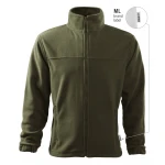 Chaqueta de forro polar para hombre RIMECK Jacket gris con cremallera integral, vista frontal
