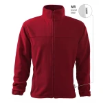 Chaqueta de forro polar para hombre RIMECK Jacket gris con cremallera integral, vista frontal