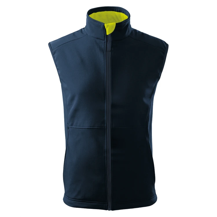 Chaleco de hombre en softshell con interior de forro polar