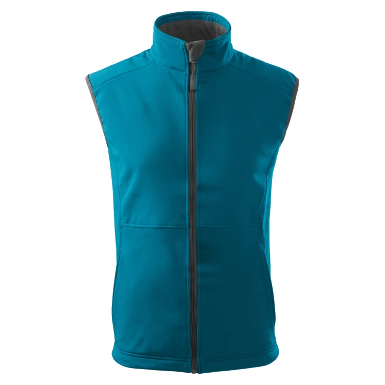 Chaleco de hombre en softshell con interior de forro polar