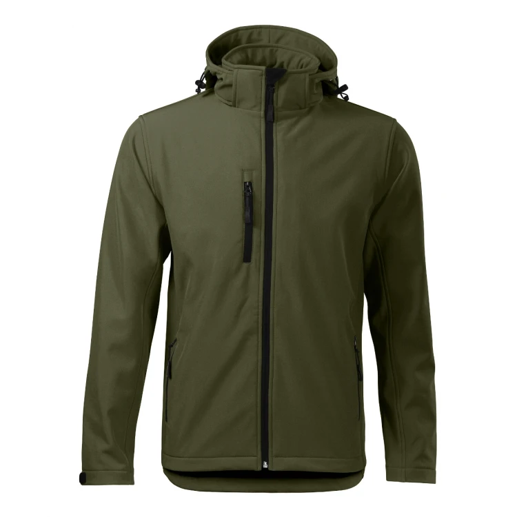 chaqueta técnica impermeable para hombre con capucha desmontable malfini performance