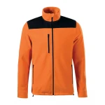 Giacca in pile RIMECK mod. Effect con finitura antipilling, indossata, dettaglio materiale e cuciture