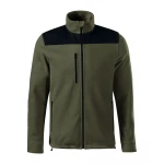 Giacca in pile RIMECK mod. Effect con finitura antipilling, indossata, dettaglio materiale e cuciture