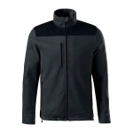 Giacca in pile RIMECK mod. Effect con finitura antipilling, indossata, dettaglio materiale e cuciture