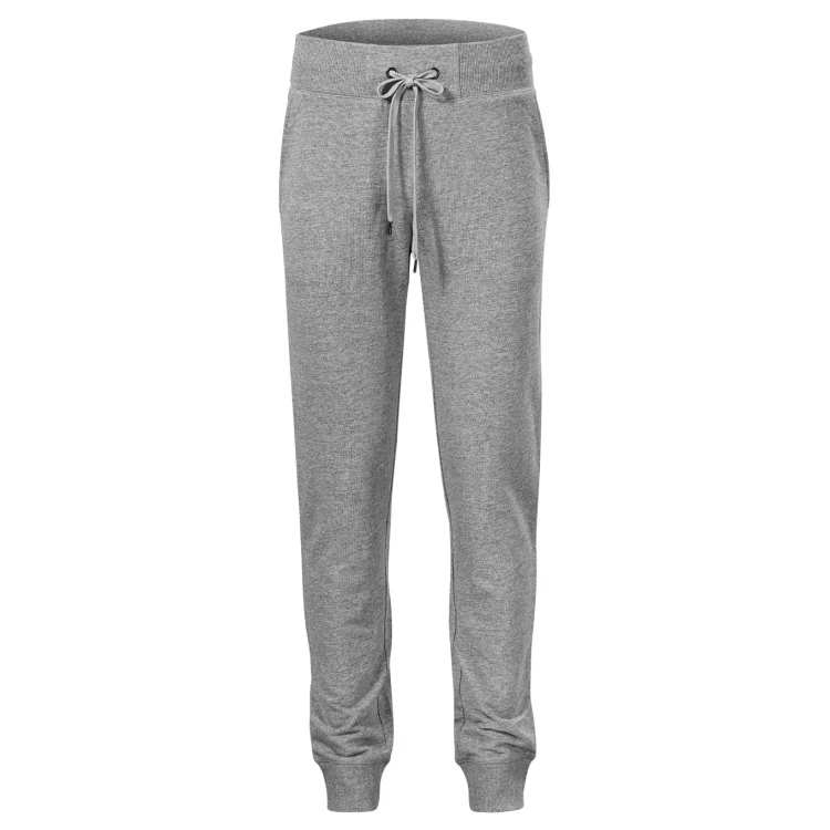 Pantalone tuta MALFINI Rest in cotone grigio, vista frontale completa da personalizzare