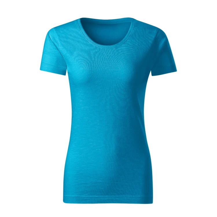 Women's MALFINI Gulf t-shirt in organic flamed cotton, fitted cut to personalise with logo