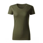 Women's MALFINI Gulf t-shirt in organic flamed cotton, fitted cut to personalise with logo