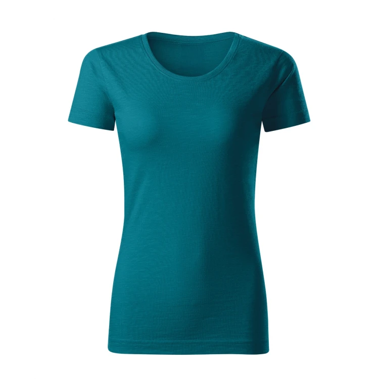 Women's MALFINI Gulf t-shirt in organic flamed cotton, fitted cut to personalise with logo
