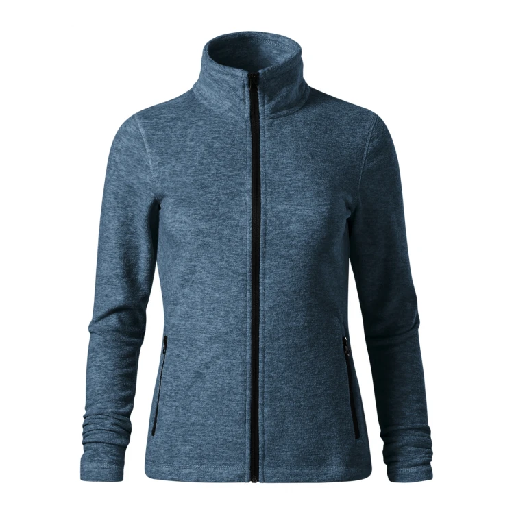 MALFINI women's micropile mod. Factor in recycled polyester, slimline cut with full-length zipper