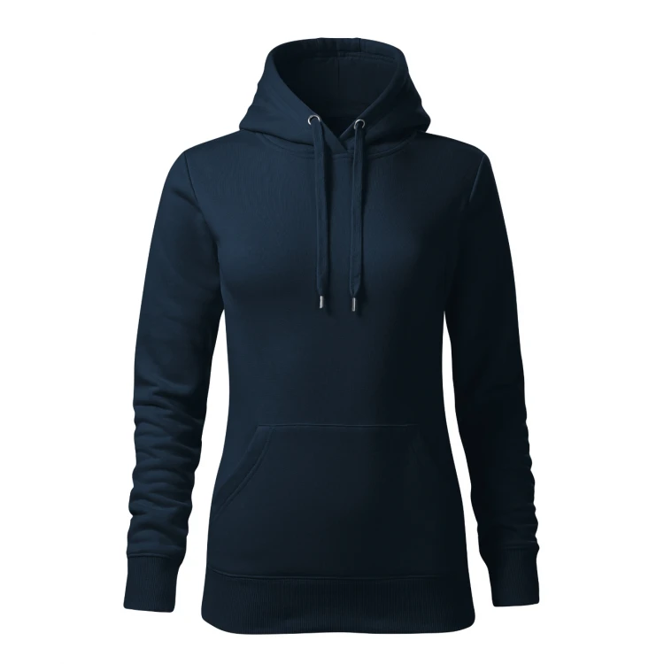 Sweat femme MALFINI Cape Free avec capuche, poche avant et doublure intérieure, prêt à personnaliser