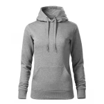 Sweat femme MALFINI Cape Free avec capuche, poche avant et doublure intérieure, prêt à personnaliser