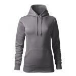 Sweat femme MALFINI Cape Free avec capuche, poche avant et doublure intérieure, prêt à personnaliser