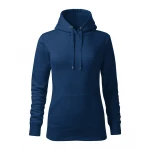 Sweat femme MALFINI Cape Free avec capuche, poche avant et doublure intérieure, prêt à personnaliser