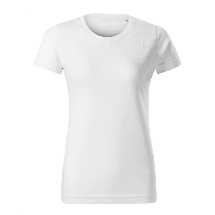 Camiseta mujer MALFINI Basic Free en algodón single jersey, vista frontal, disponible en amplia gama de colores