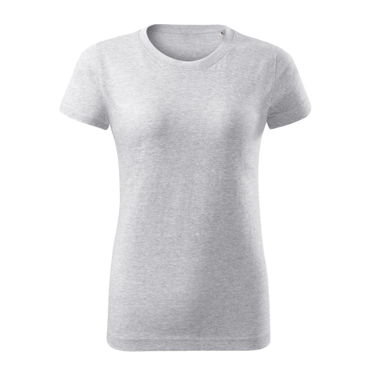 Camiseta mujer MALFINI Basic Free en algodón single jersey, vista frontal, disponible en amplia gama de colores