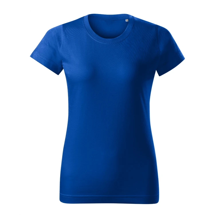 Camiseta mujer MALFINI Basic Free en algodón single jersey, vista frontal, disponible en amplia gama de colores