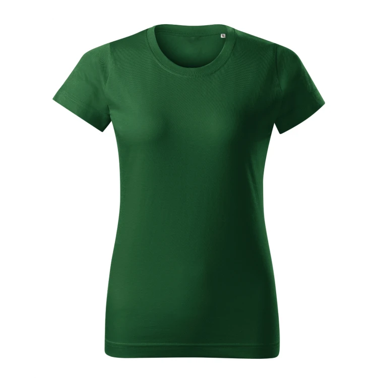 Camiseta mujer MALFINI Basic Free en algodón single jersey, vista frontal, disponible en amplia gama de colores