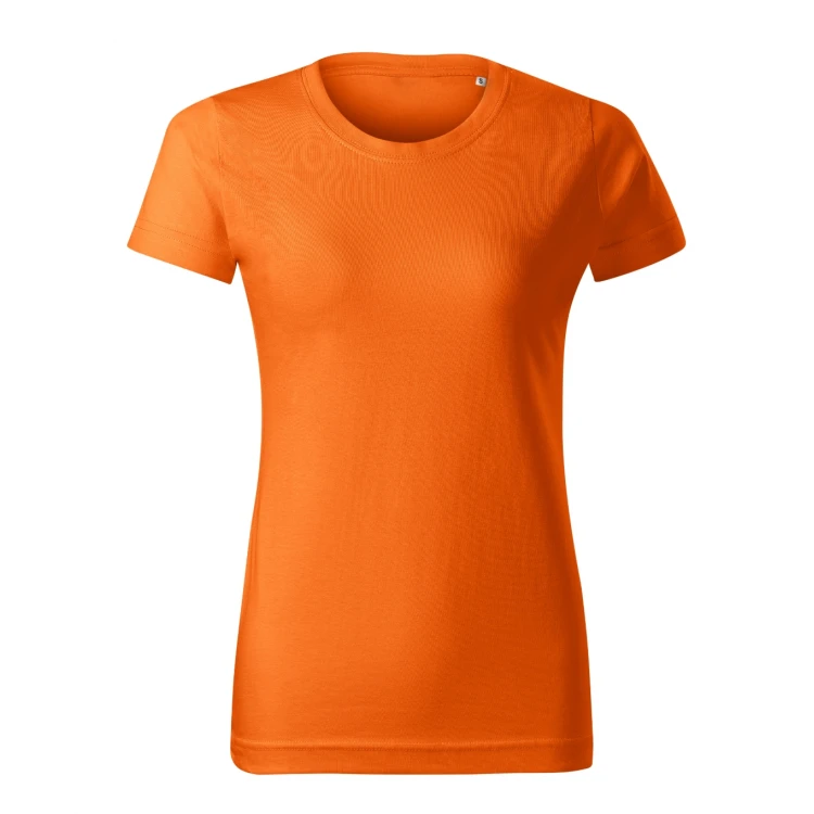 Camiseta mujer MALFINI Basic Free en algodón single jersey, vista frontal, disponible en amplia gama de colores