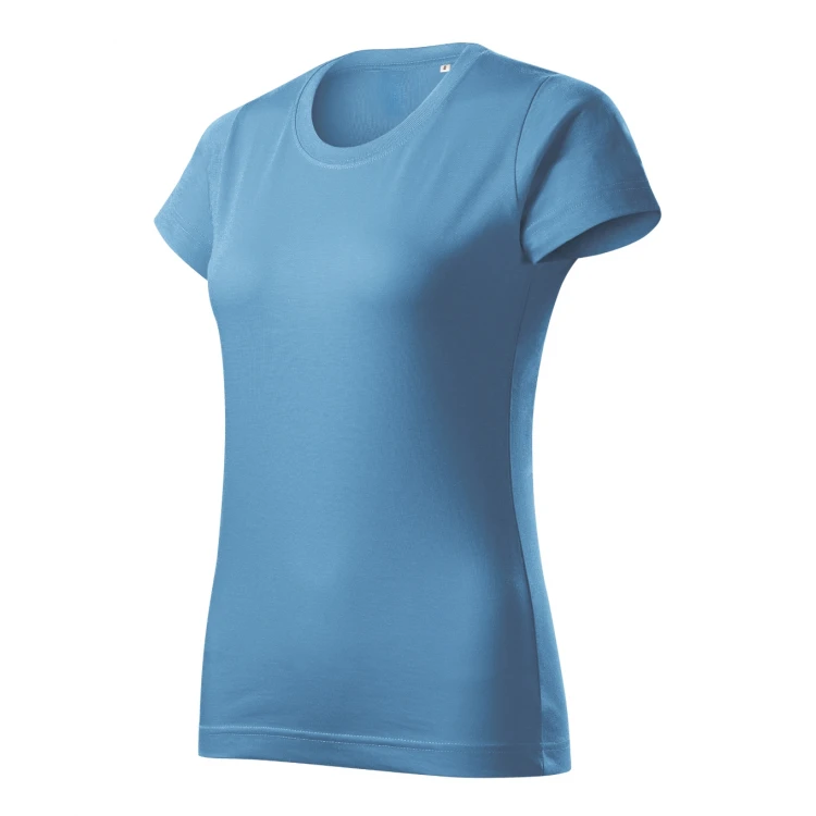 Camiseta mujer MALFINI Basic Free en algodón single jersey, vista frontal, disponible en amplia gama de colores