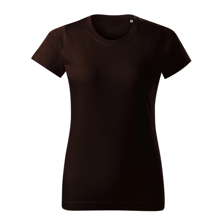 Camiseta mujer MALFINI Basic Free en algodón single jersey, vista frontal, disponible en amplia gama de colores