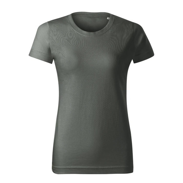 Camiseta mujer MALFINI Basic Free en algodón single jersey, vista frontal, disponible en amplia gama de colores