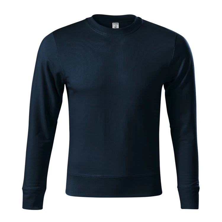 Sweat col rond PICCOLIO mod. Zero en mélange coton-polyester avec intérieur non gratté, vue de face à personnaliser avec logo