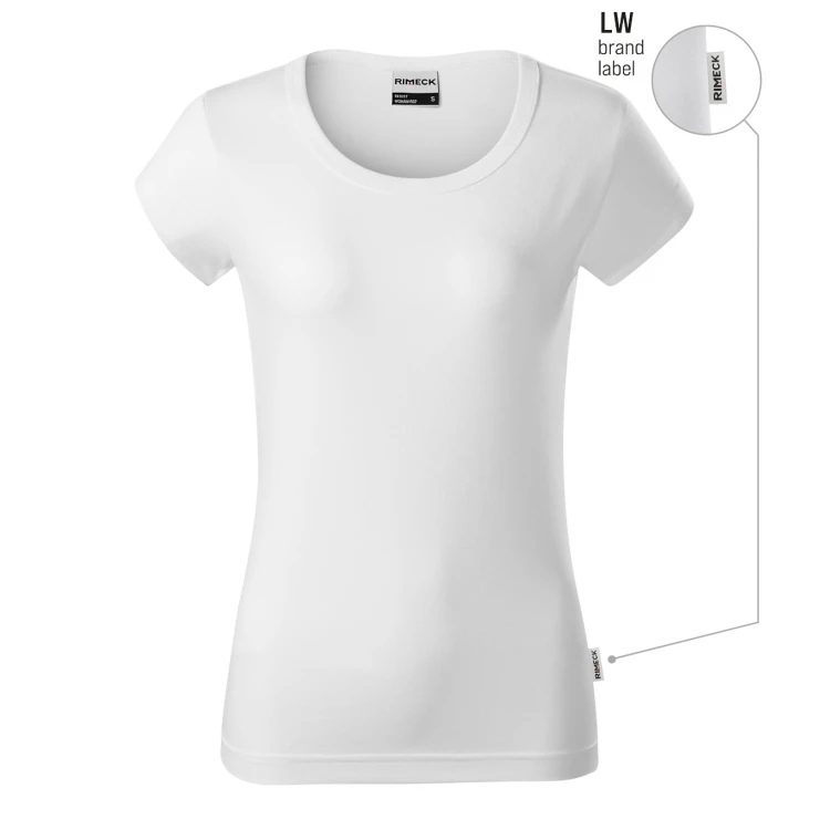 Damen-T-Shirt RIMECK mod. Resist aus vorbehandelter Baumwolle zum Personalisieren mit Logo