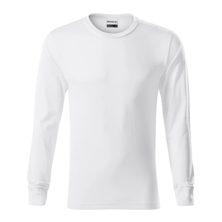Langarm-T-Shirt RIMECK Resist LS aus Baumwolle zum Personalisieren mit Firmenlogo
