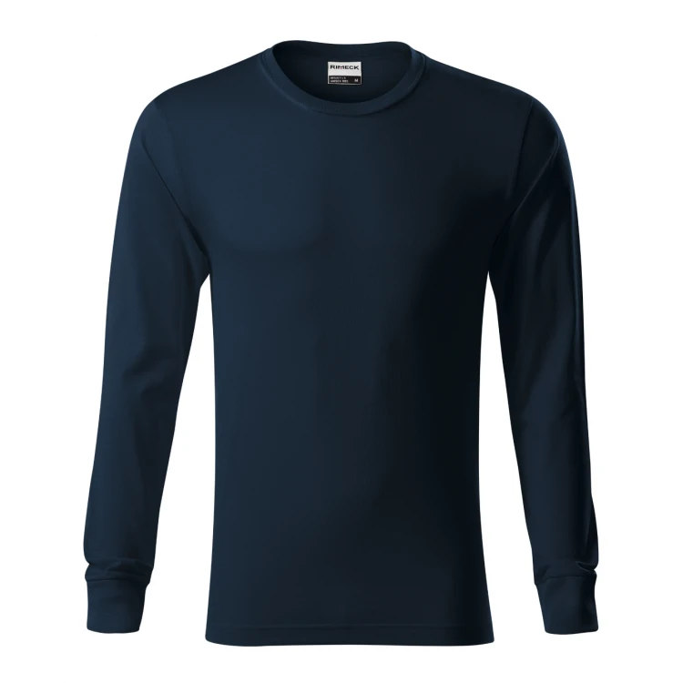 Langarm-T-Shirt RIMECK Resist LS aus Baumwolle zum Personalisieren mit Firmenlogo