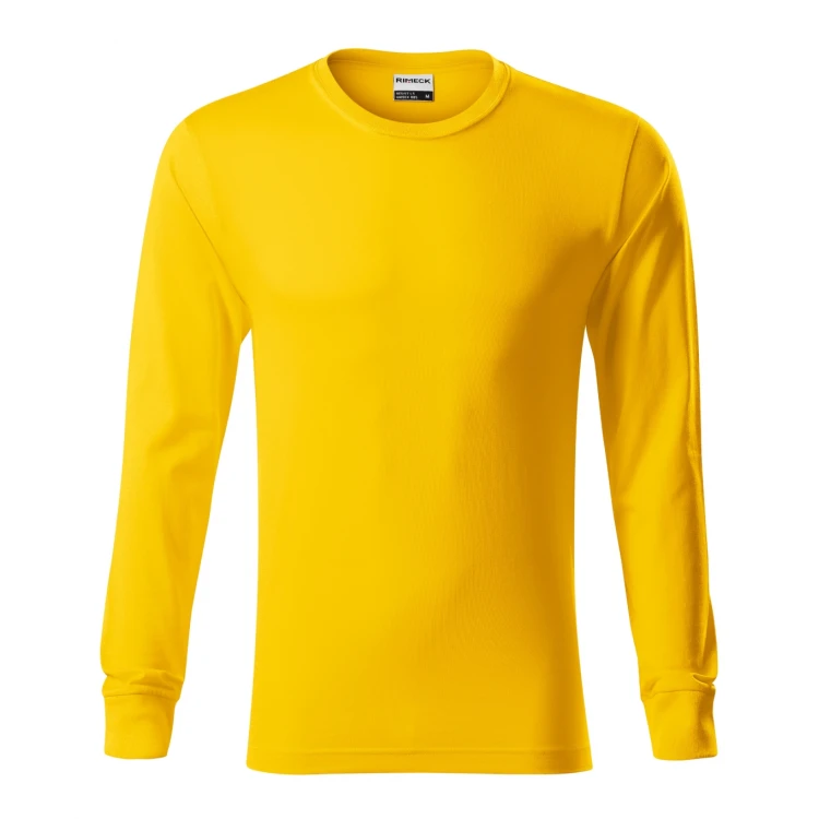 Langarm-T-Shirt RIMECK Resist LS aus Baumwolle zum Personalisieren mit Firmenlogo