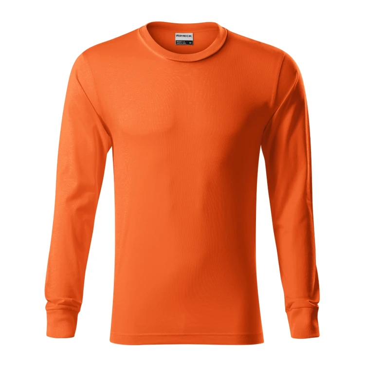 Langarm-T-Shirt RIMECK Resist LS aus Baumwolle zum Personalisieren mit Firmenlogo