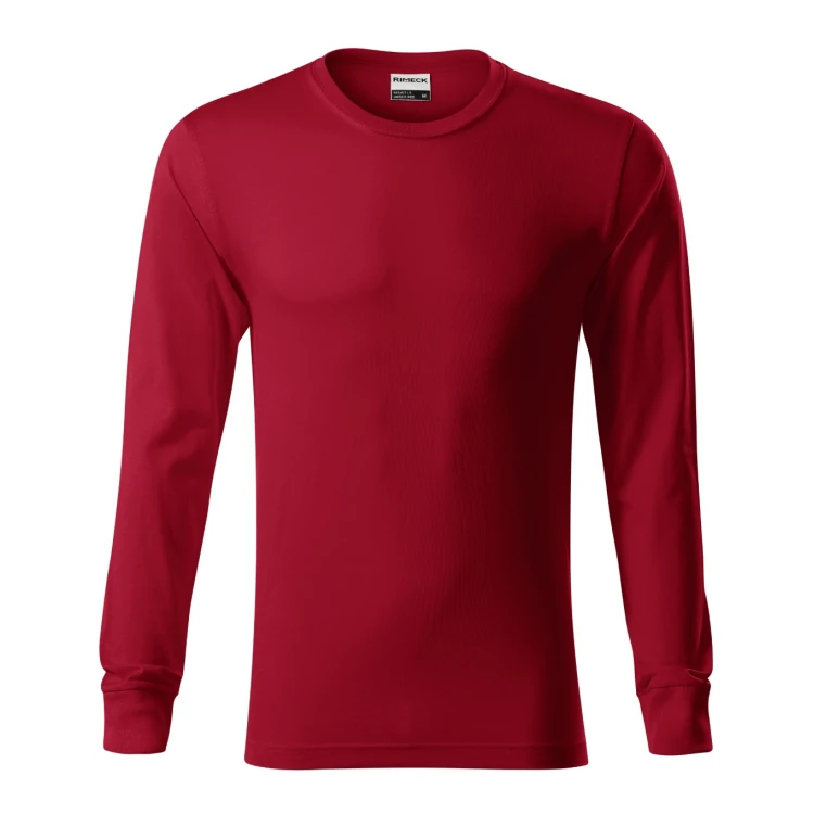 Langarm-T-Shirt RIMECK Resist LS aus Baumwolle zum Personalisieren mit Firmenlogo