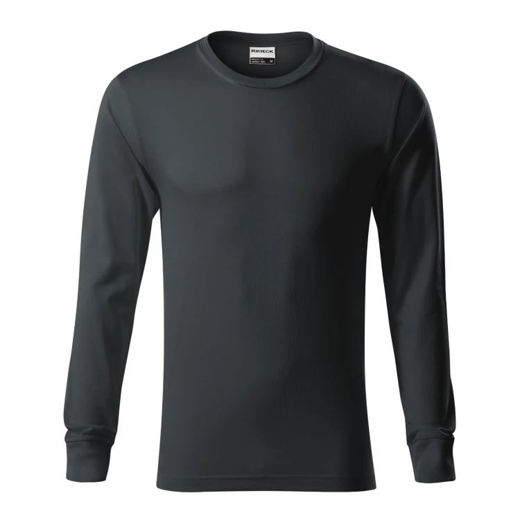 Langarm-T-Shirt RIMECK Resist LS aus Baumwolle zum Personalisieren mit Firmenlogo