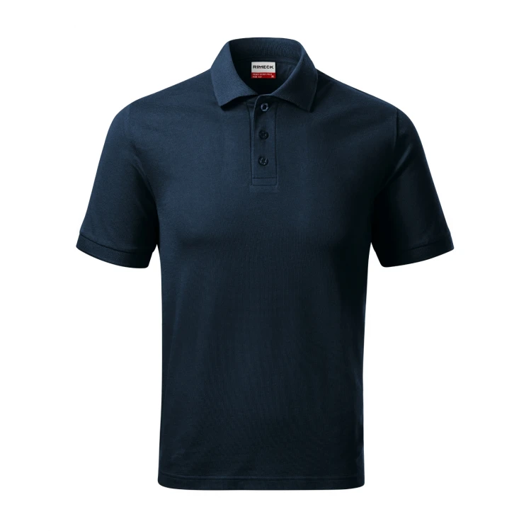 Polo RIMECK Resist Heavy in cotone 100% con colletto e bottoni, disponibile in assortimento di colori