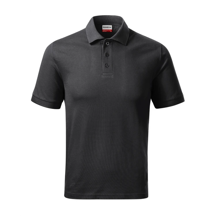 Polo RIMECK Resist Heavy in cotone 100% con colletto e bottoni, disponibile in assortimento di colori