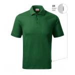 Polo RIMECK Resist Heavy in cotone 100% con colletto e bottoni, disponibile in assortimento di colori