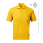 Polo RIMECK Resist Heavy in cotone 100% con colletto e bottoni, disponibile in assortimento di colori