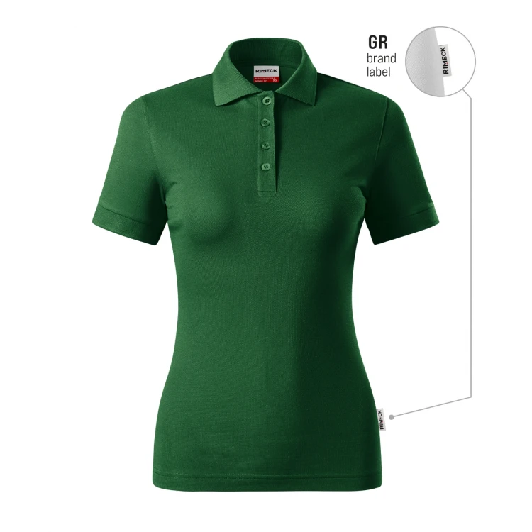 Women's RIMECK Resist Heavy polo shirt in cotton piqué ready to personalise with company logo