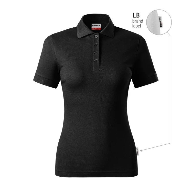 Women's RIMECK Resist Heavy polo shirt in cotton piqué ready to personalise with company logo