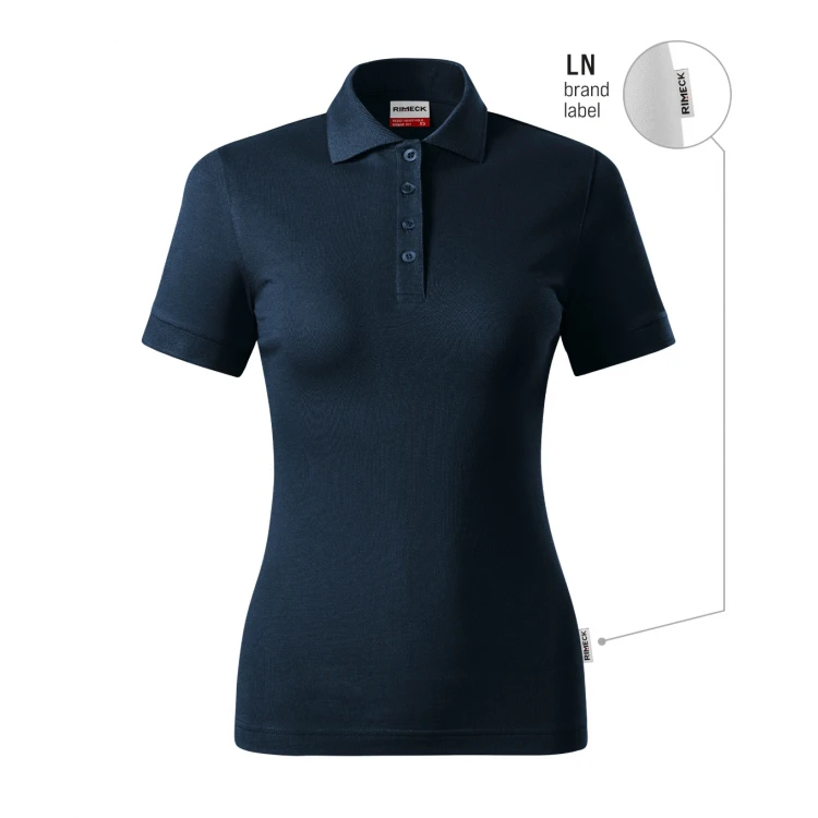 Women's RIMECK Resist Heavy polo shirt in cotton piqué ready to personalise with company logo