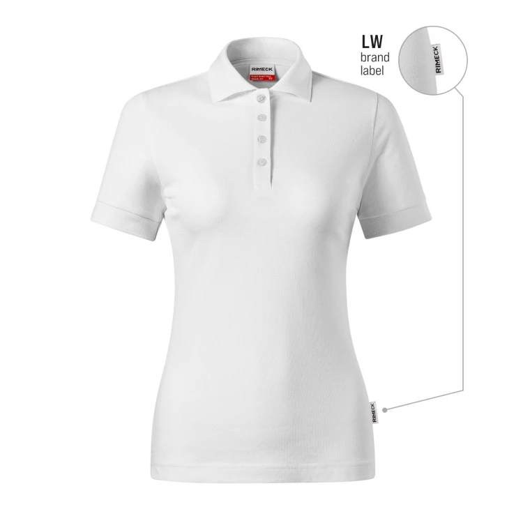 Women's RIMECK Resist Heavy polo shirt in cotton piqué ready to personalise with company logo