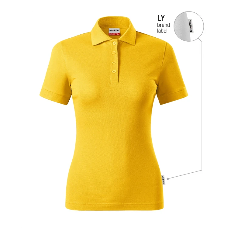 Women's RIMECK Resist Heavy polo shirt in cotton piqué ready to personalise with company logo