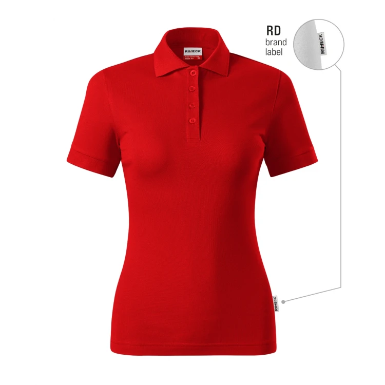 Women's RIMECK Resist Heavy polo shirt in cotton piqué ready to personalise with company logo