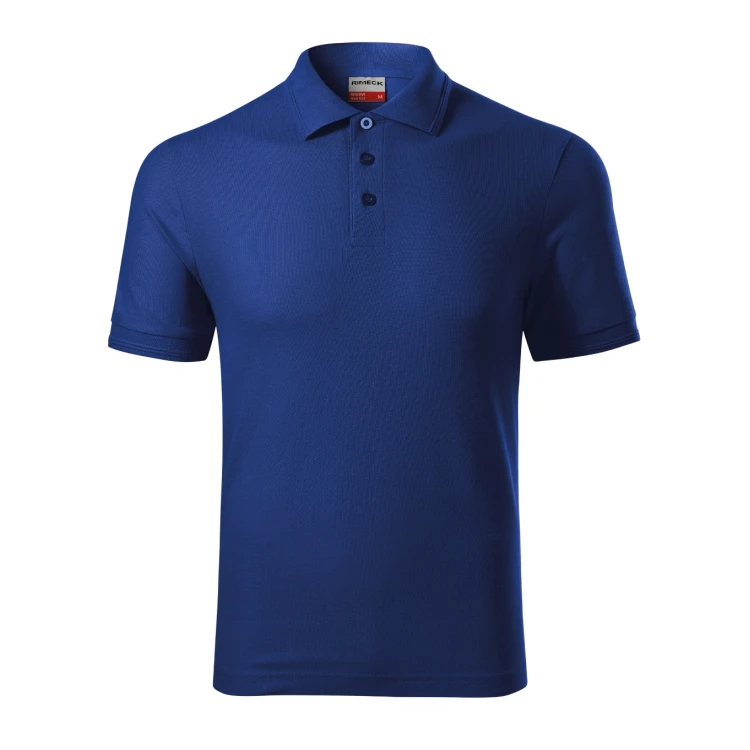 RIMECK Reserve piqué polo shirt with collar and 3 buttons, personalised with company logo