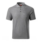 RIMECK Reserve piqué polo shirt with collar and 3 buttons, personalised with company logo