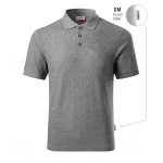 RIMECK Reserve piqué polo shirt with collar and 3 buttons, personalised with company logo