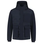 Chaqueta puffer TRICORP Puffer Rewear en poliéster reciclado, con membrana impermeable TPU, vista frontal disponible para personalizar con logotipo